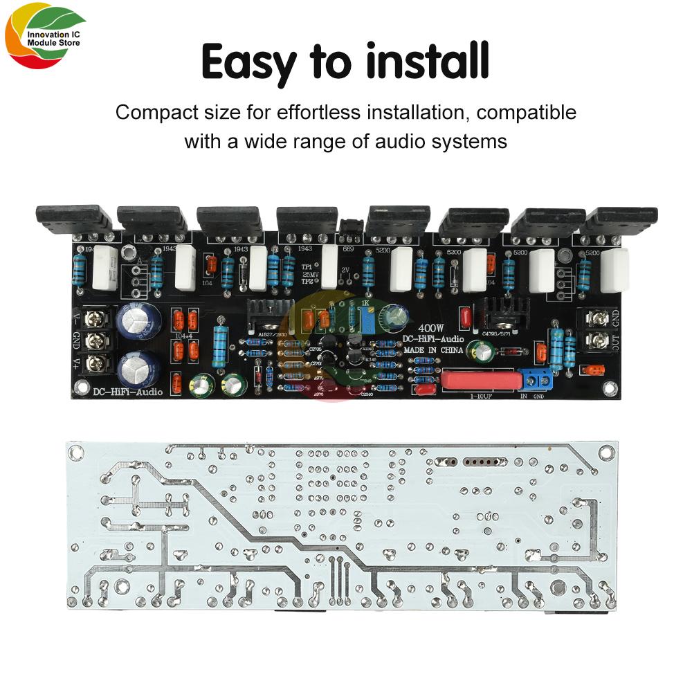 100w/200w/300w/400w Monaural Amplifier Board 1943+5200 HIFI Audio Amplifier Module High-power Upgraded Version