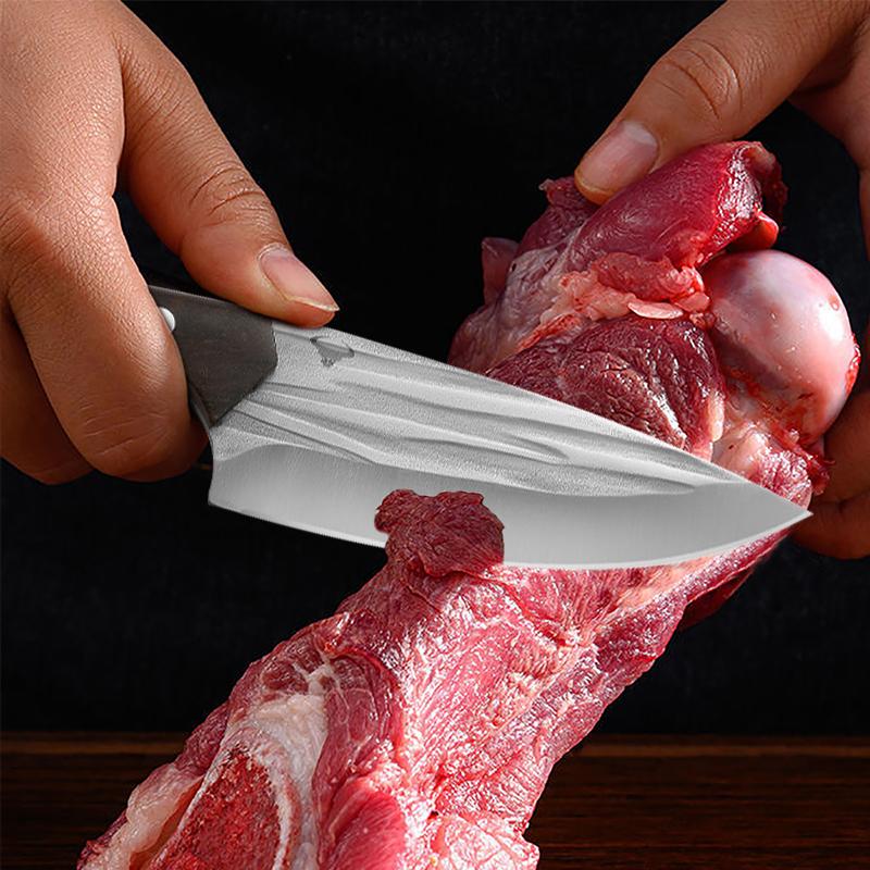 Forged Boning Knife Slaughtering Knife Stainless Steel Meat Cleaver Multi-purpose Knife Fruit Knife