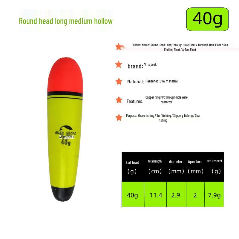 Zhongtong Dual Use Long Cast Fishing Rod with Day & Night Anti-Collision Float for Carp and Rock Fishing