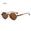 New Retro Small Round Punk Women Sunglasses Fashion Green Shades UV400 Trending Men Leopard Sun Glasses lentes de sol hombre