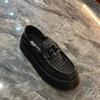 Black Brown Casual Business Loafers Man Platform Shoes Sandals Women Shoe Man Slip on Mules Half Shoes Man