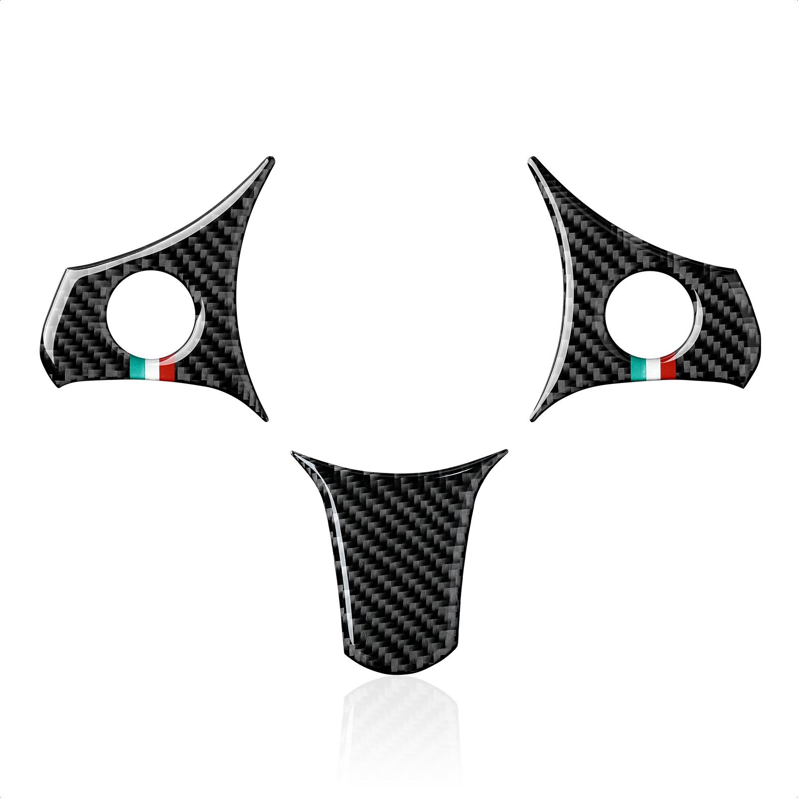 

Car Steering Wheel Trim Carbon Fiber Sticker For Alfa Romeo 159 939 Brera Spider 2005 2006 2007 2008 2009 2010 2011 Italy Style