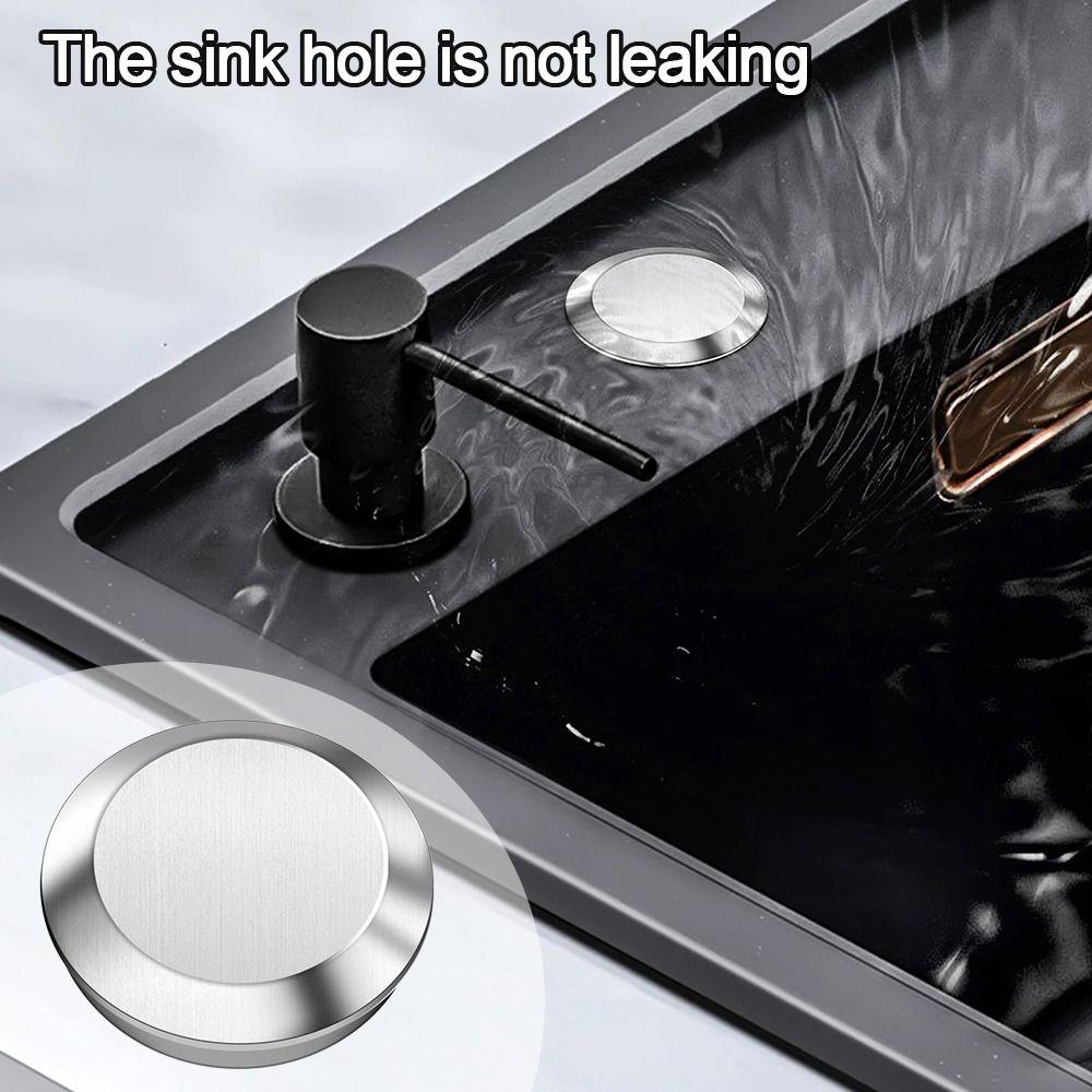 Kitchen Accessories Stainless Steel Sink Plug Anti-leakage Silver Water Stopper Drainage Seal Plug Bathroom