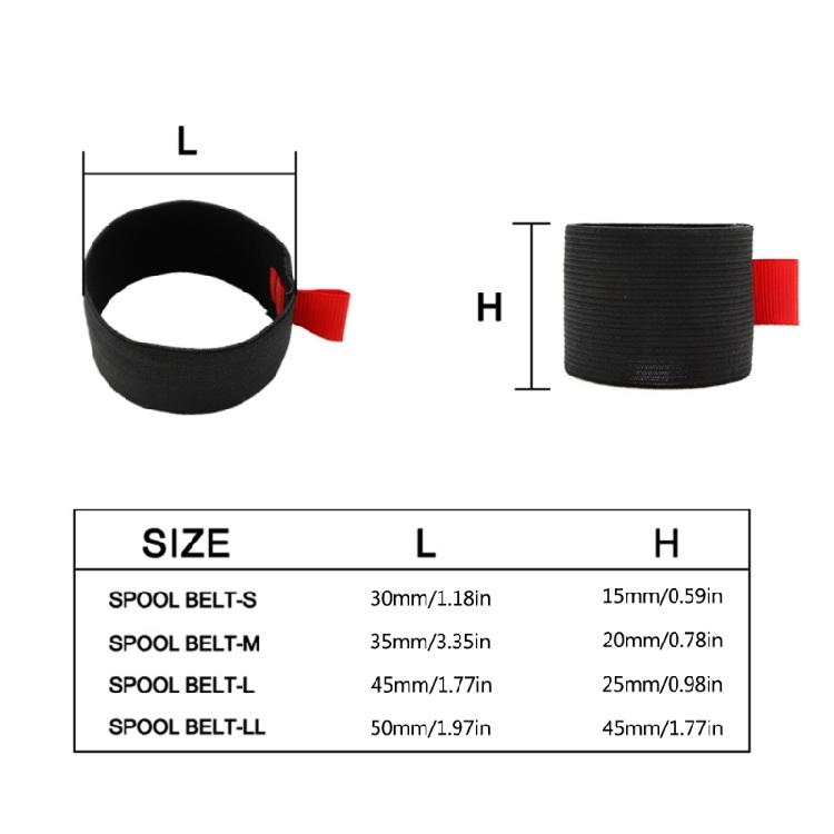 4Pcs 4 Size Options Fishing Reel Spool Belt Elastic Fishing Reel Protections