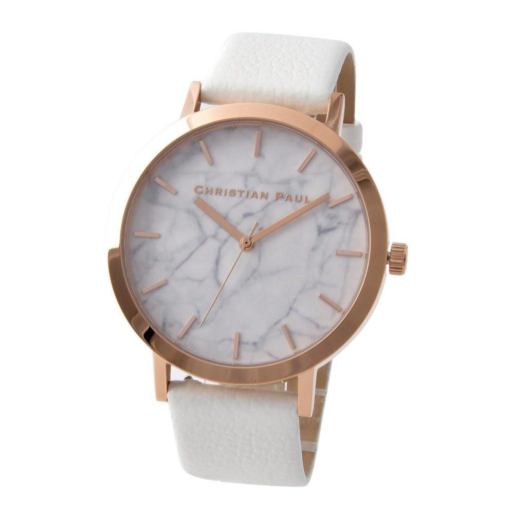 

Christian Paul Marble WHITEHAVEN Unisex Watch Rose MR-03 Gold/White [Used]