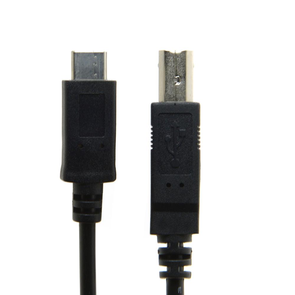 USB-C USB 3.1 Type C Hannkontakt til USB 2.0 B Type Hannkontakt Datakabel for Mobiltelefon & Macbook & Bærbar PC