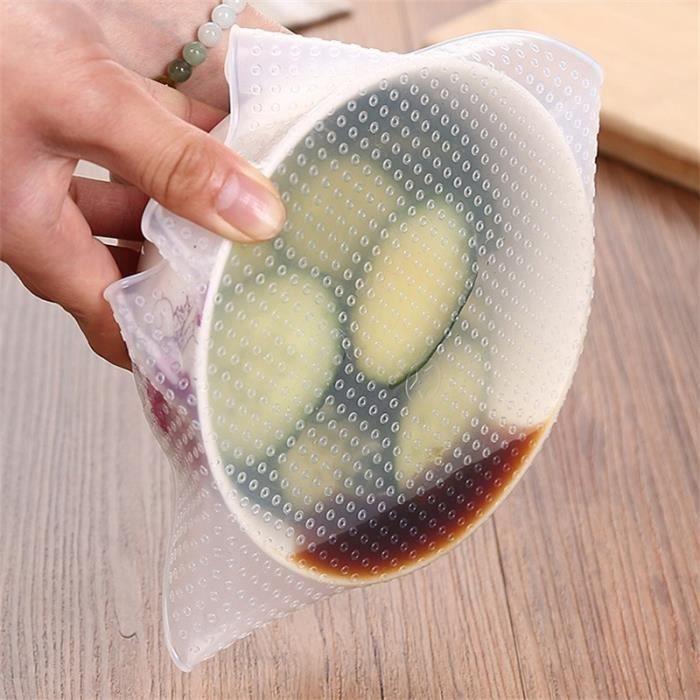 1Pcs emballage alimentaire avec outil de cuisine de recouvrement scellable transparent (20 cm x 20cm)