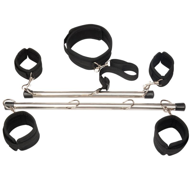 Multi Position  Spreader Bar Kit Collar Cuffs Restraints Spreader Bars