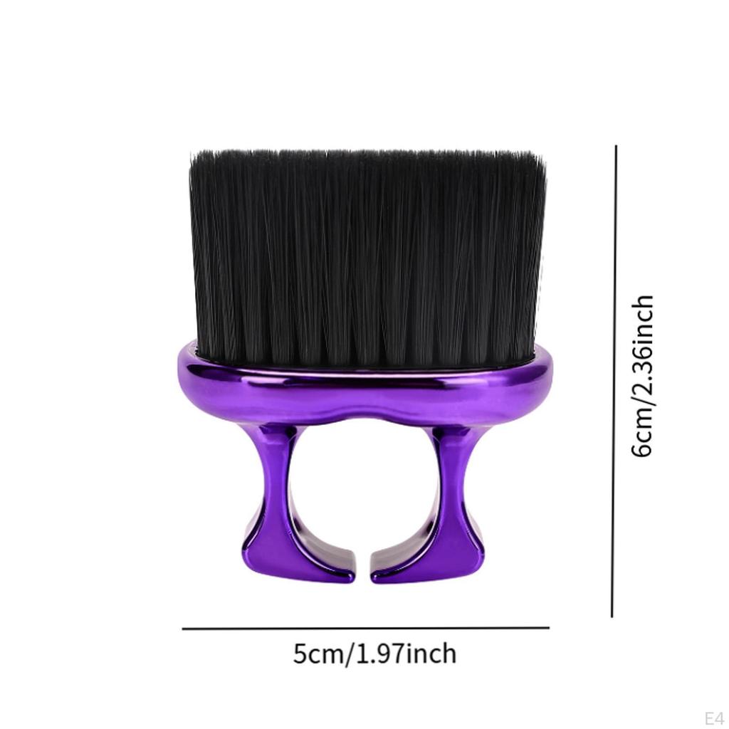 Hair Brush Neck Duster Cleaning Ring Design Comfortable Grip Cutting Sturdy Soft Barber