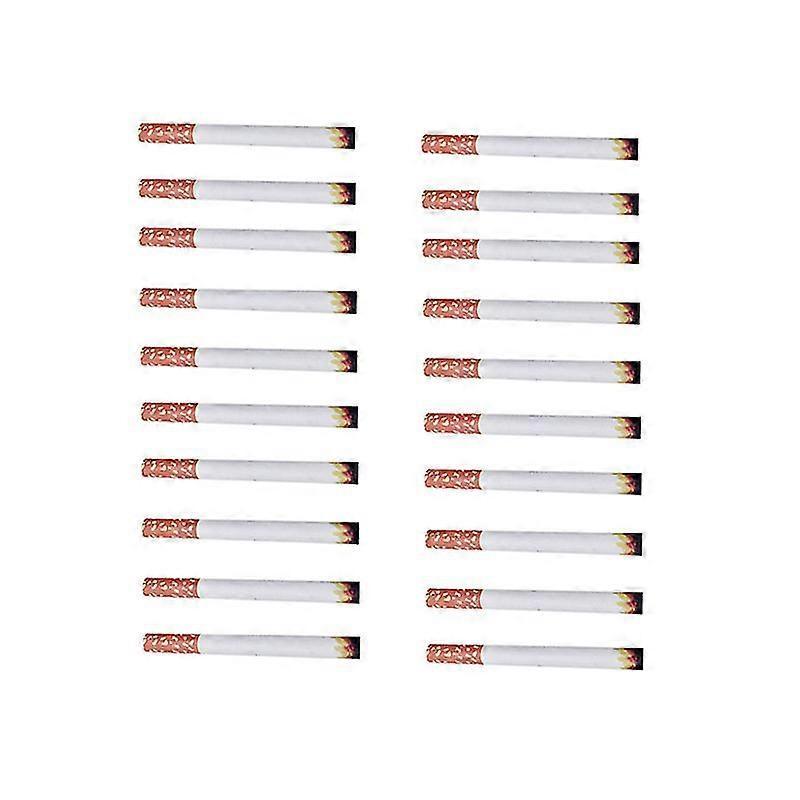 20 ks Simulovaných cigaret Životaschopné Vtipné Umělé Kouřové Cigarety Falešné Kouřové Cigarety Trikové Rekvizity Pro Párty
