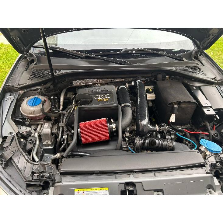 Cold Air Intake System Kit + Heat Shield Red Filter For Golf MK7 TSI TFSI Seat Performance Tuning Car Parts