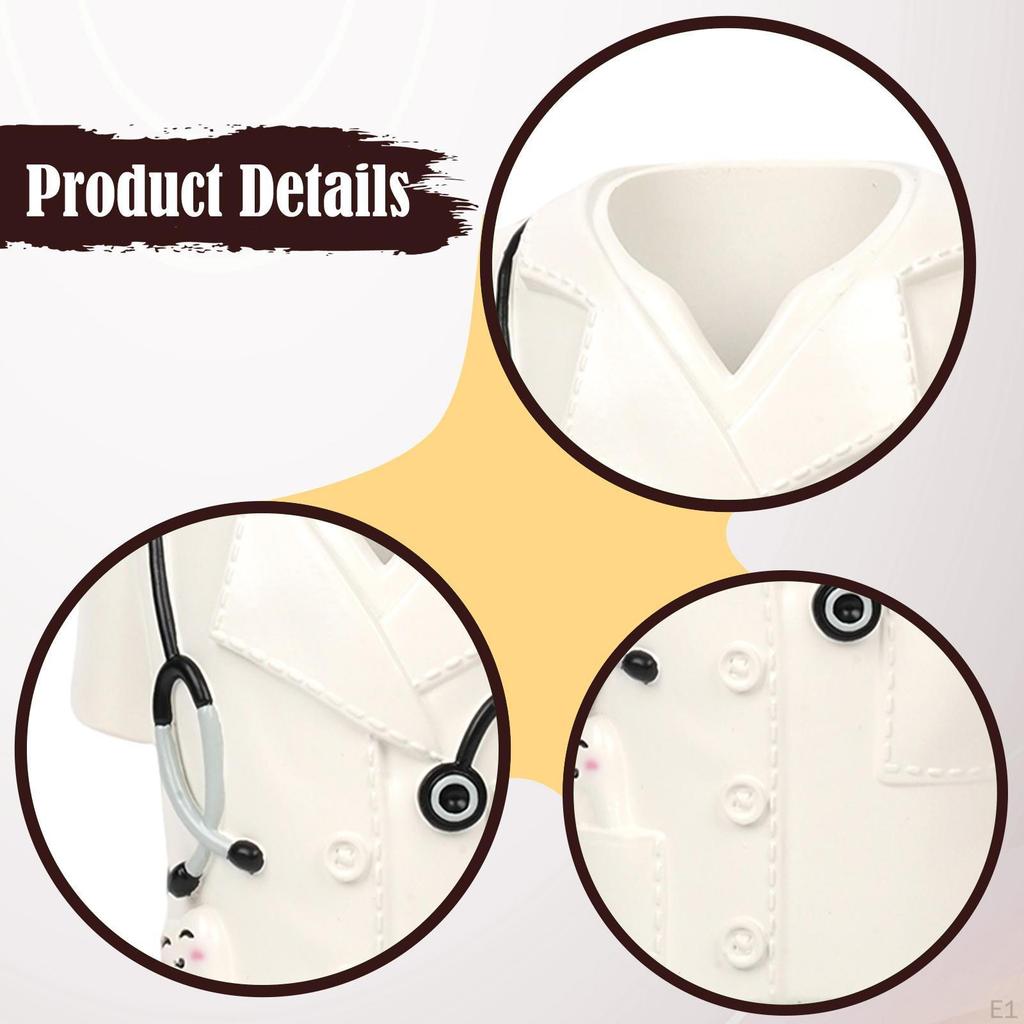 Pen Holder for Desk Dentist Themed Multipurpose Flower Vase Cute Pencil Cup Pot