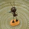 Reading Ant Metal Ant Ornament Garden Art Ant Miniature Sculpture Mini Figurine Miniature
