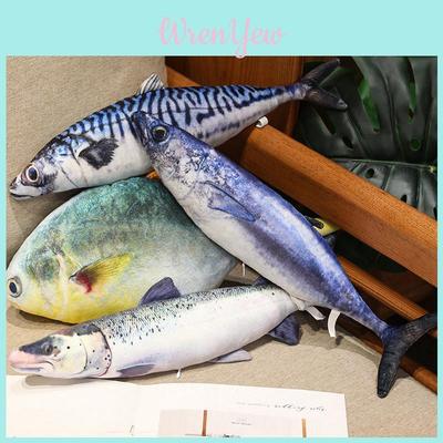 Realistisches Neuheits Lachs Thunfisch Plüschtier Stofftier Lustige Büro Fischpuppe