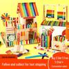 Colored Wooden Popsicle Sticks for DIY Crafts & Kindergarten Activities