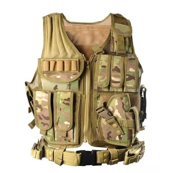 Ultra-Light Breathable Tactical Vest - Outdoor Mesh Combat Protection, Stab-Proof Design