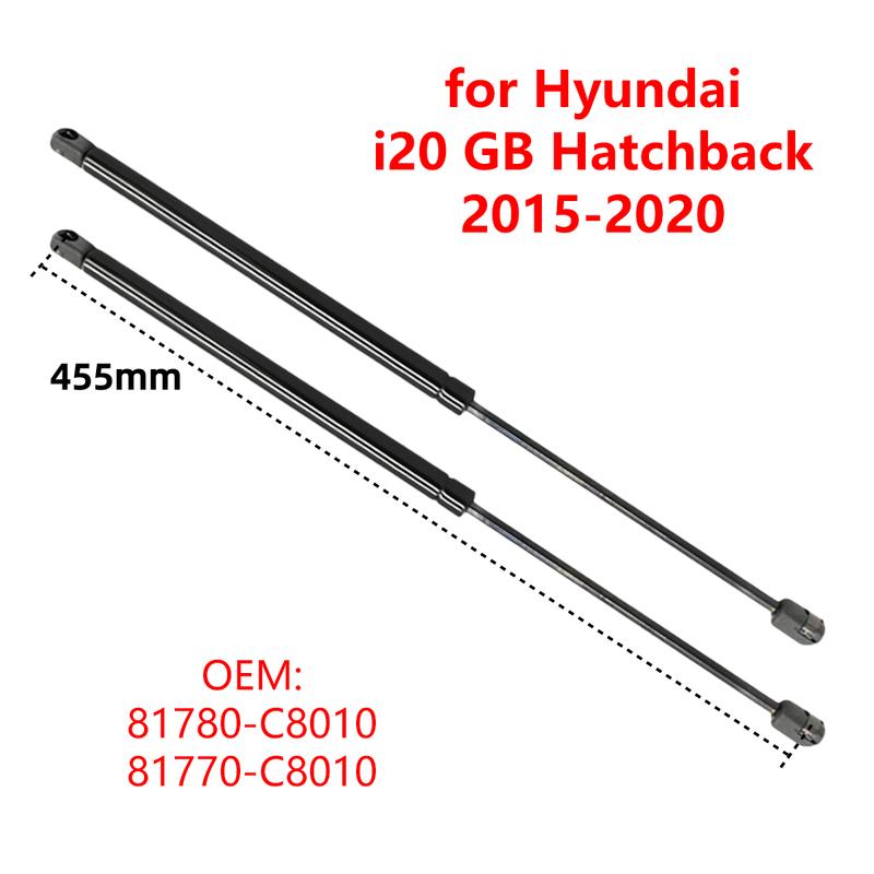 2Pcs 81780-C8010 Car Rear Trunk Boot Tailgate Gas Struts Lift Support Rods for Hyundai I20 Active GB IB Hatchback 2015-2020