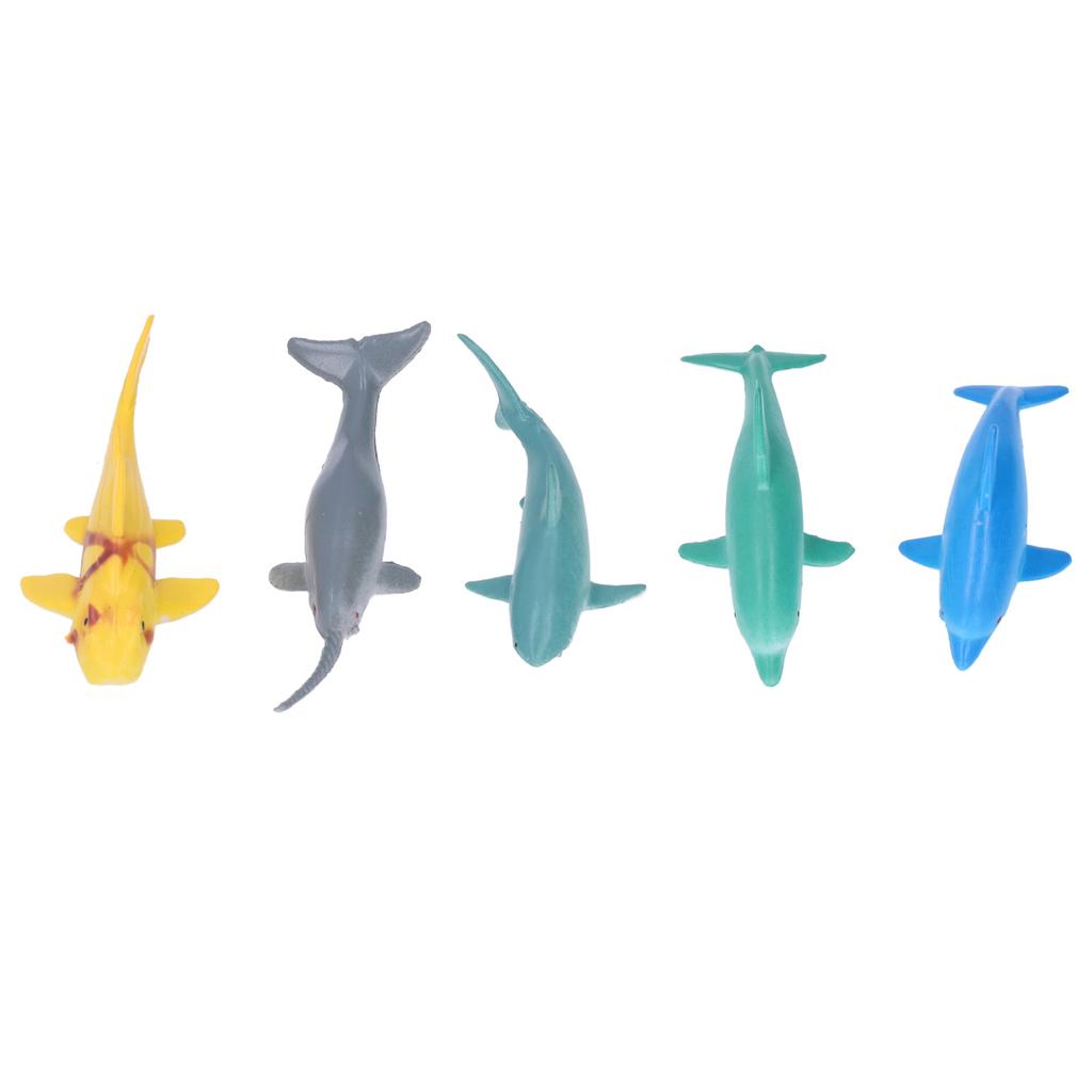 40Pcs Marine Animal Models Environmentally Friendly Lifelike Vivid Marine Animal Toy for Above 4 To 6 Years Old