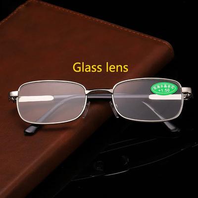 Metallic Aspherical Glasses Lenses Presbyopic Eyewear Donghai Crystal Label Unisex Reading Eyeglasses +1.0+2.0+3.0+4.0