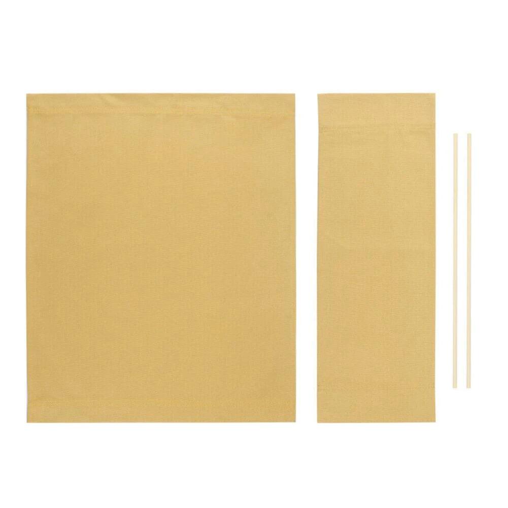 Tvättbart Stolssitsöverdrag Kit Regissörsstol Sitsbyte Kanvasöverdrag Strandstol Vikbart Överdrag (53*41,53*20) + 2 st Bambo