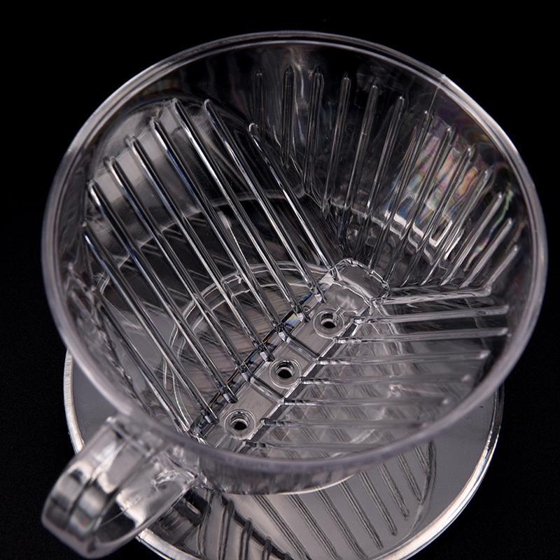 Průhledný kávový filtr šálek kužel kapací dripper výrobník držák plastový opakovaně použitelný
