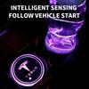 ITZLW1 2Pcs Car LED Coaster Light Water Cup Bottle Holder Interior Mat for Tesla Model 3 Model S Roadster Cybertuck Model X Model Y