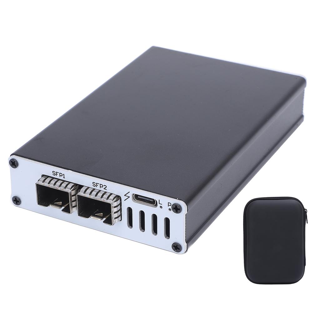 Portable 25G Network Card USB4 Network Card SFP Optical Interface High Speed Plug and Play Aluminum