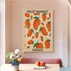 Cherry Lemon Orange Fruit Market, HD Canvas Print Wall Art Poster, Suitable for Home, Store, Restaurant ation Painting