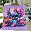 1pc Stitch Printing Blanket - Soft, All-Season Throw for Living Room, Bedroom,Travel