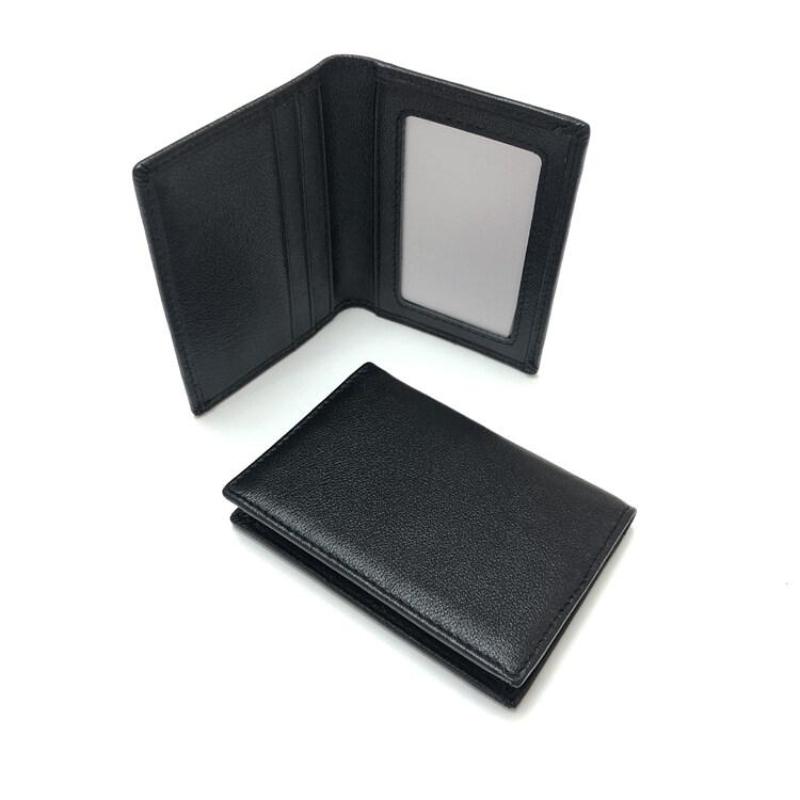 Minimalist Style Wallet Genuine Leather Small Thin ID Credit Card Holder Male Slim Simplicity VIP Bank Cards Bag Mini Women and Men Accessories