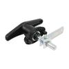 Set Of 2 Rotatable T Handle Locks For Automotive Marine And Industrial Use Strong Metal Material