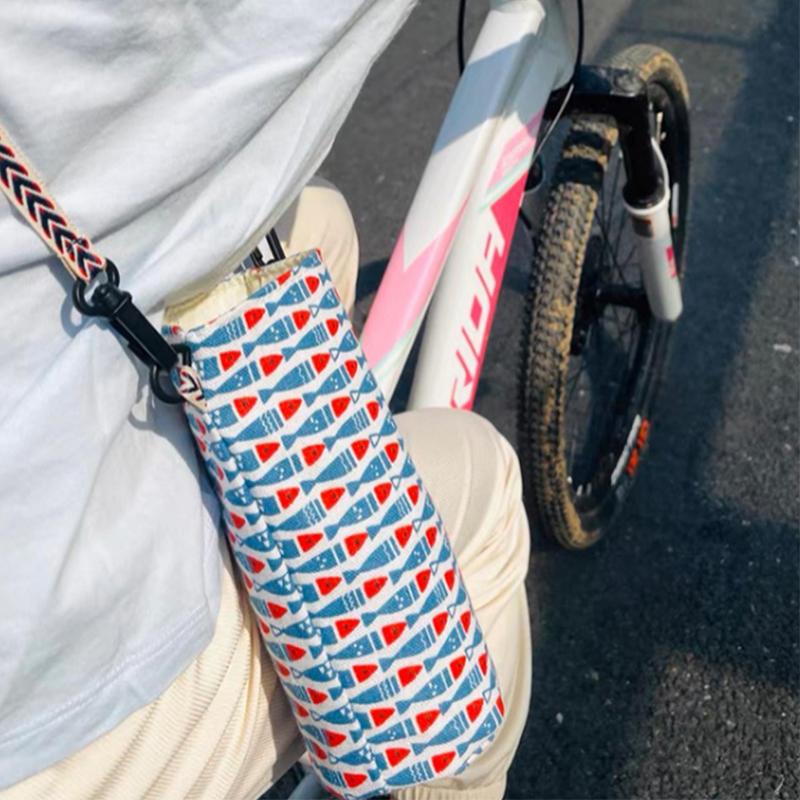 Portable Water Bottle Bag Insulated Crossbody Water Bottle Carrier Bag Holders Travel Sports Camping