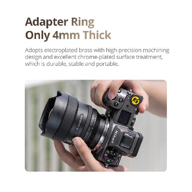 Viltrox E-Z Booster Lens Mount Adapter Auto Focus for Sony E-mount Lens Adapter To Nikon Z-mount Series Mirrorless Camera Z5 Z50