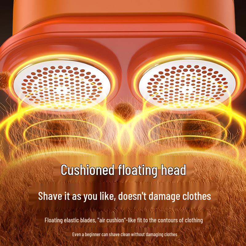 Dual-Head Rechargeable Lint Remover & Fabric Shaver
