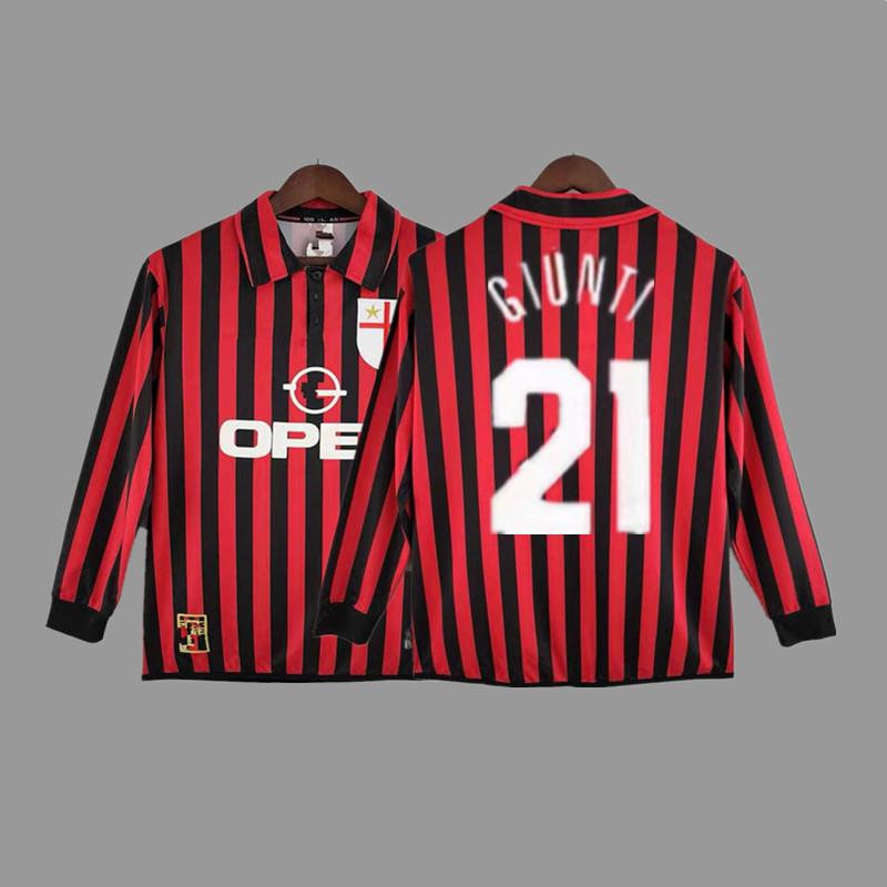 AC vintage jersey football jersey Maldini Tonali Ibka Piatek Shevchenko jersey