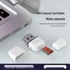 High-Speed Mini TF Card Reader for Mobile Phones, Computers, Cameras, and Cars - Three-in-One