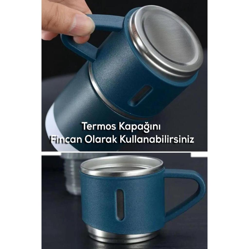 Set Of 3 Thermos Cups Black