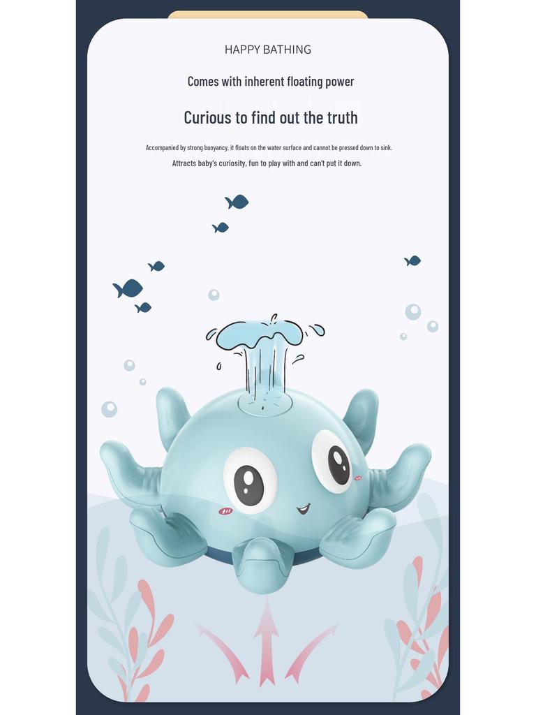 Letnia Elektryczna Ośmiorniczka do Kąpieli dla Niemowląt ze Światłami i Muzyką