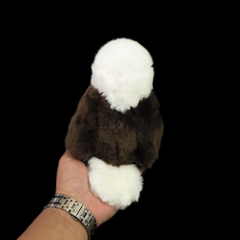 Realistic Bald Eagle Plush Toy American Eagle Doll Bald Eagle Furry Toy Adorably Ugly Mini Gift Standing H17Cm Kids Girl Gift