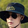 Sun Protection Cycling Summer Sunscreen Basin Caps Letter Men Bucket Hats Korean Fisherman Caps