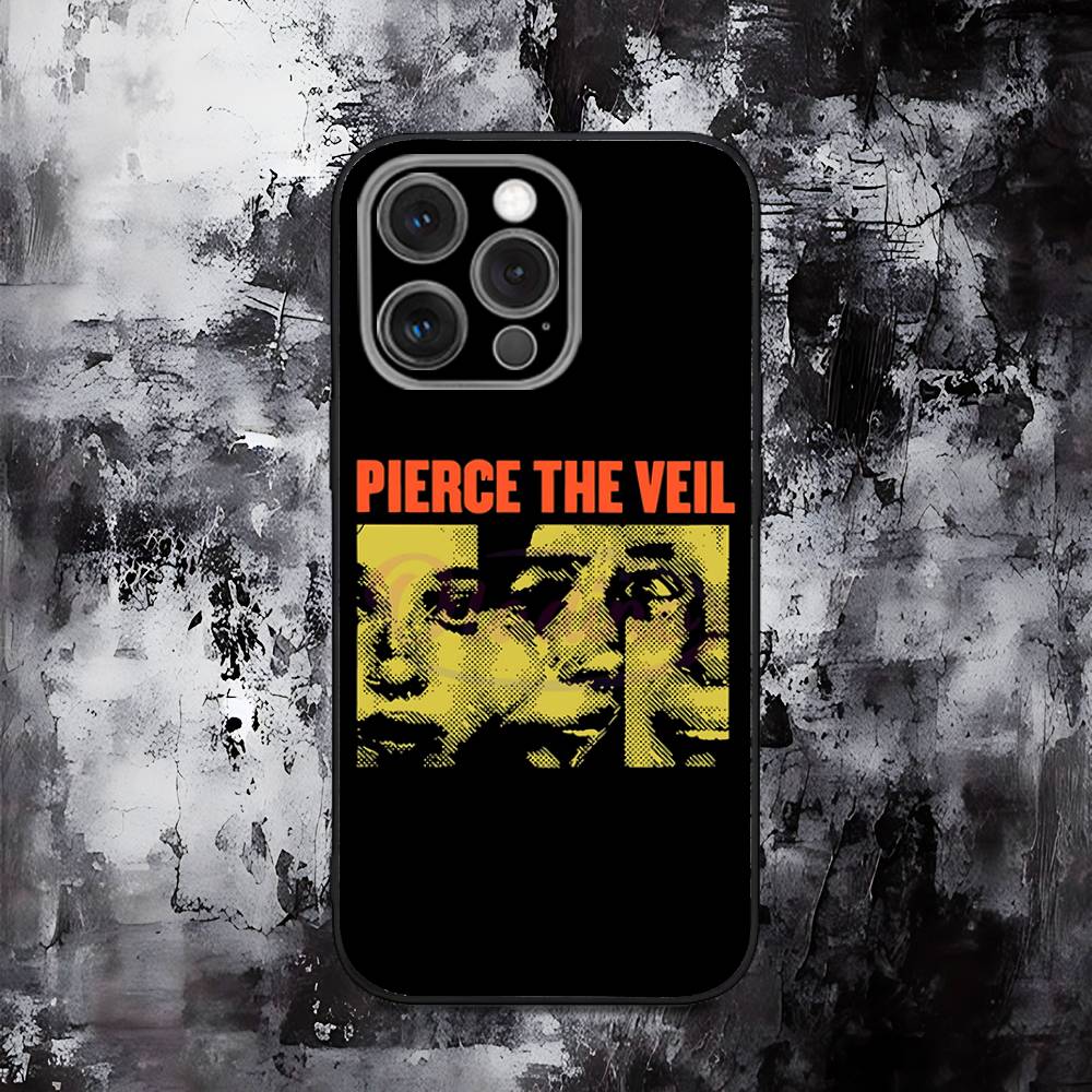 

P-Pierce Veil I Can t Hear You World Phone Case For iPhone 16,15,14,13,12,11,Pro,Max,Plus,X,XS,SE,Mini,Soft Silicone Black Case iPhone14