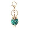 Rhinestone Rose Sheep Keychain With Shiny Crystals Great As Bag Pendant Key Holder Gift