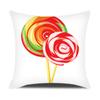Swirl Geometric Striped Plaid Print Pillowcase Colorful Pillowcase Home Sofa Car Decoration Peach Skin Cushion Cover