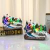 Musical Rotating Resin Ornament with Christmas Snow Scene Water Display