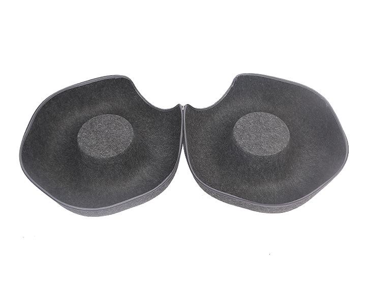 Detachable Felt Cat Bed: Semi-Enclosed Donut Tunnel for All Seasons