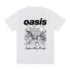Britische Street Oasis Lockere Herren Print Vielseitig Trendige Marke Baumwolle Kurzarm Kleidung Halbarm Reine Baumwolle Paar T-Shirt