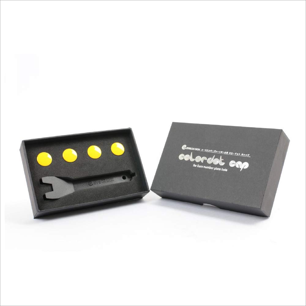 

Цветная точка-колпачок серии CDC Eve Design Запасной черный смоляной колпачок рядом с Fiat жёлтый