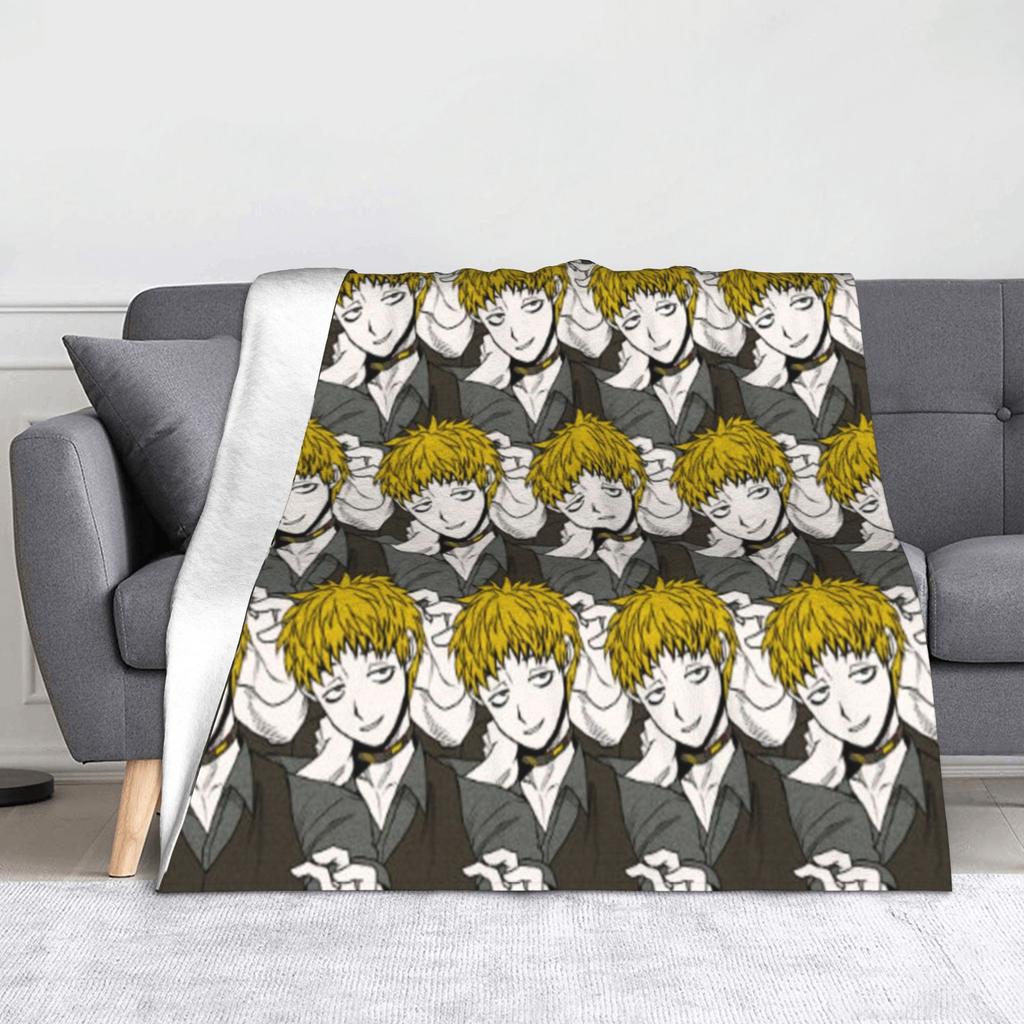Shin Tsukimi Sou Hiyori Yaoi Blankets Autumn/Winter Your Turn To Die Game Multi-function Warm Throw Blanket for Sofa Thin Quilt