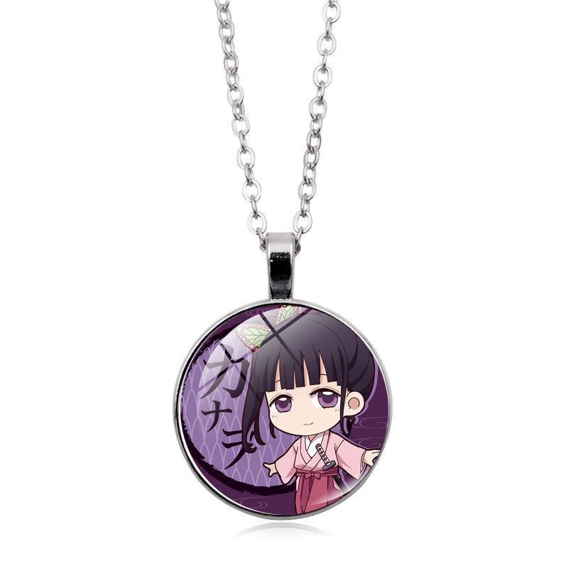 Animation Peripherie Demon Slayer: Kimetsu No Yaiba Studentenpaar Geschenk Retro Schmuck Anhänger Halskette