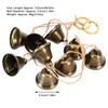 122cm Hanging Bells String Handicrafts Decorative String of 9 Iron Vintage Christmas Bells for Family Gatherings Christmas Decor